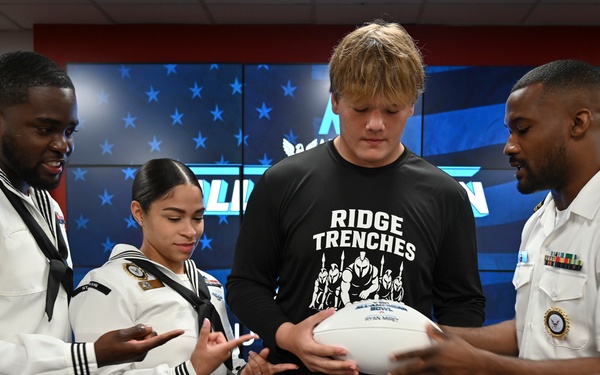 All-American Jersey Presentation: Navy Honors Ryan Miret at Miami Southridge