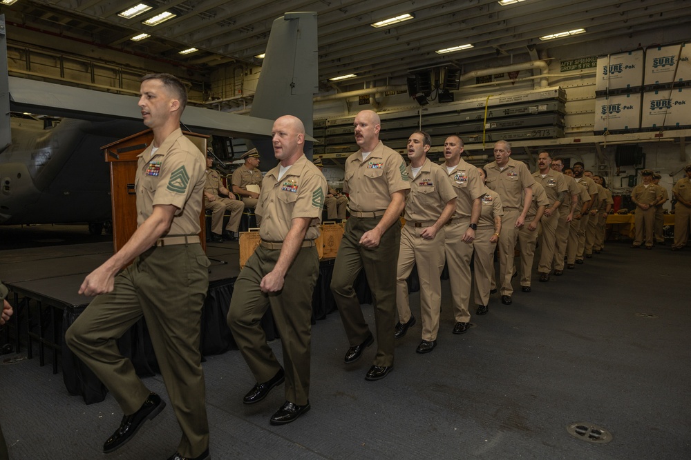 FY26 Chief Pinning Ceremony on board Iwo Jima (LHD 7)