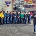 USS George H.W. Bush hosts Secretary of War Pete Hegseth and Secretary of the Navy  John Phelan during the Titans of the Sea Presidential Review celebrating the Navy's 250th birthday.