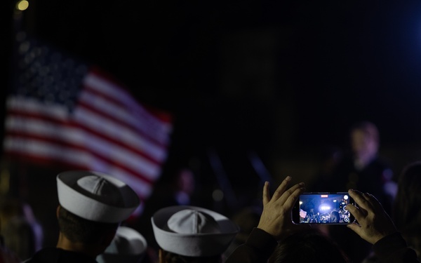 Philadelphia Art Museum hosts Navy Band Commodres for Navy 250