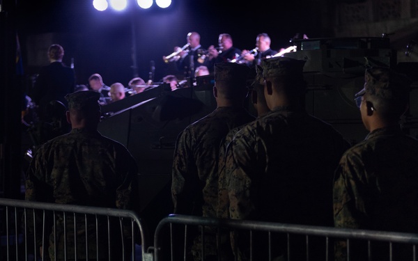 Philadelphia Art Museum hosts Navy Band Commodres for Navy 250