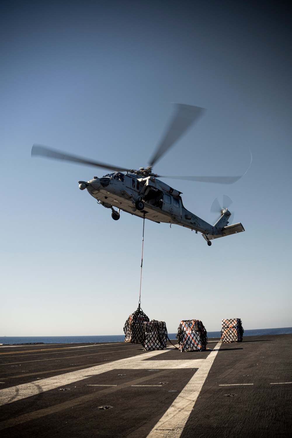 USS Gerald R. Ford (CVN 78) Replenishment in the Mediterranean Sea