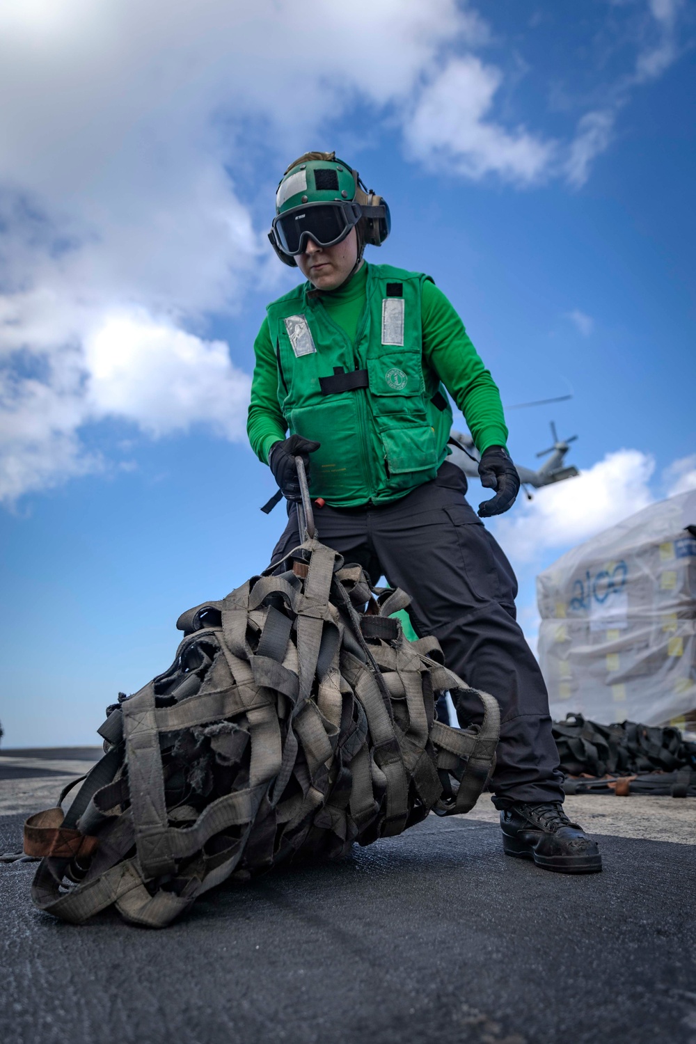 USS Gerald R. Ford (CVN 78) Conducts Replenishment-at-Sea in the Mediterranean Sea