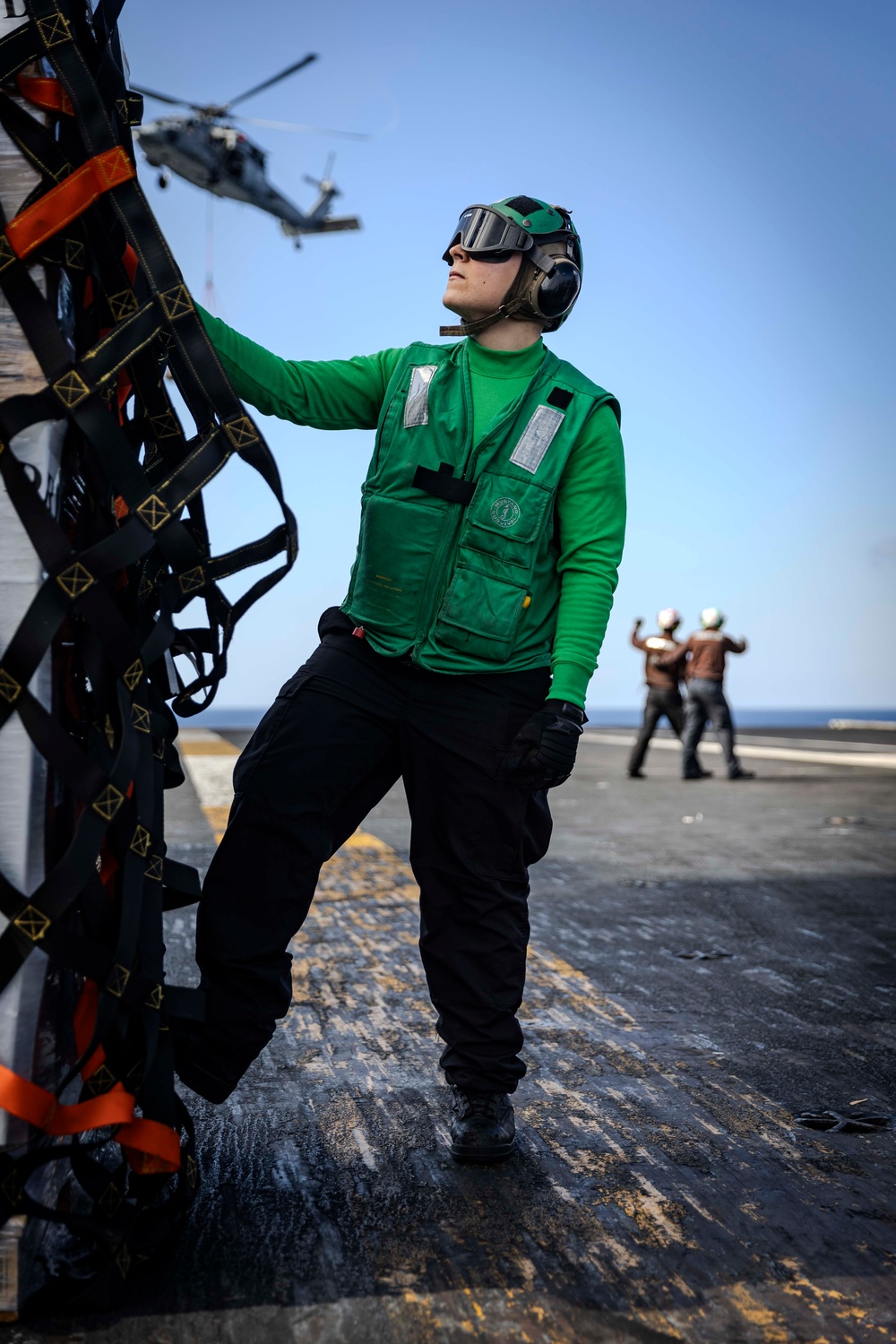USS Gerald R. Ford (CVN 78) Conducts Replenishment-at-Sea in the Mediterranean Sea