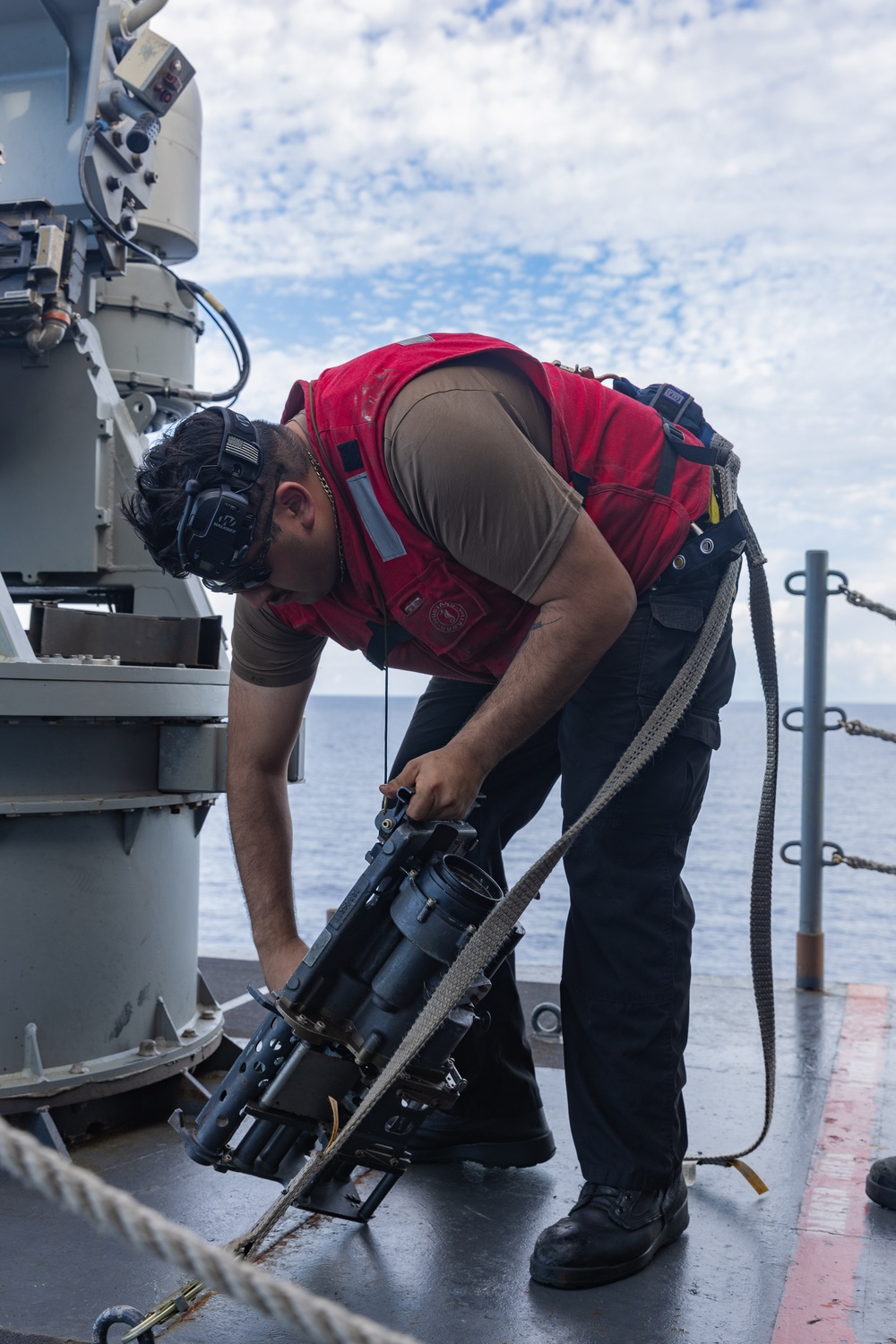 USS Gerald R. Ford (CVN 78) Conducts a Live-Fire Gunnery Exercise