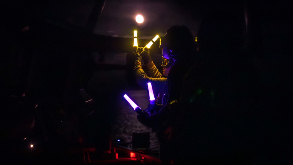 USS Gerald R. Ford (CVN 78) Night Flight Operations
