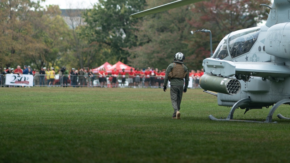 Navy and Marine Corps helicopter squadrons conduct aviation demonstration