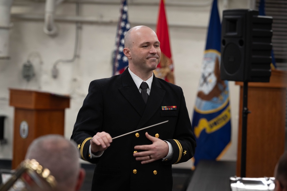 U.S. Navy Band Performs at Admiral's Reception