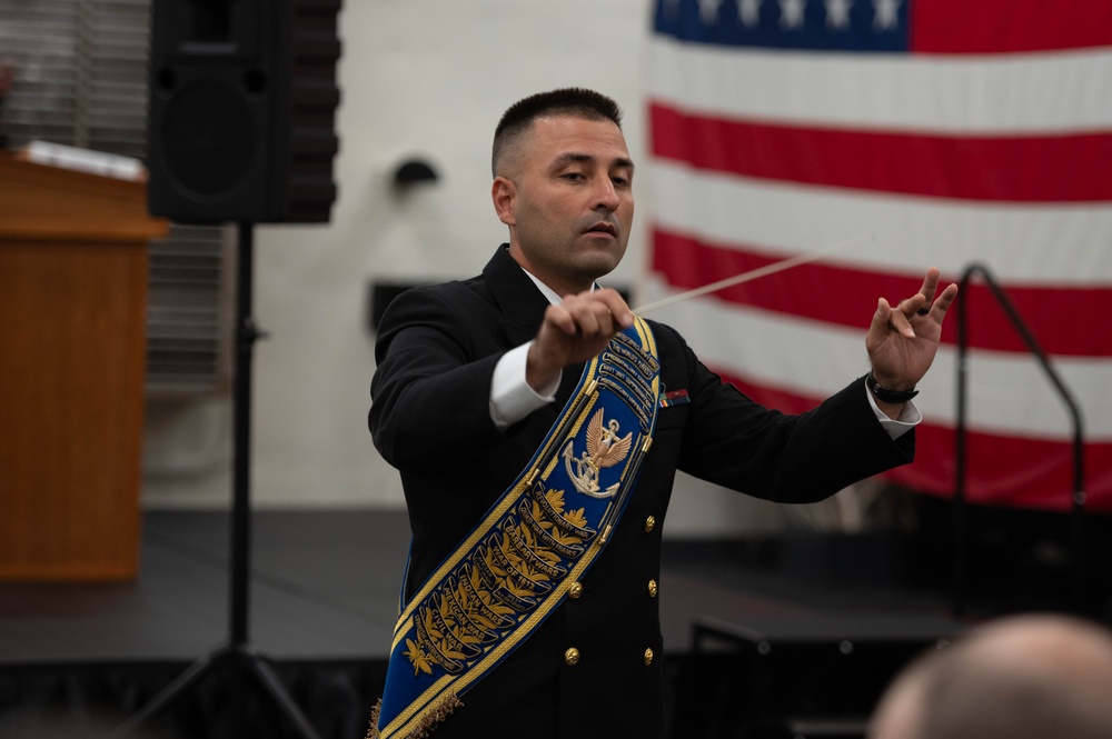U.S. Navy Band Performs at Admiral's Reception