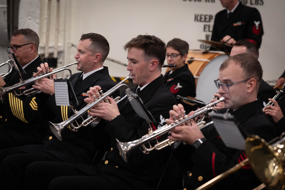 U.S. Navy Band Performs at Admiral's Reception