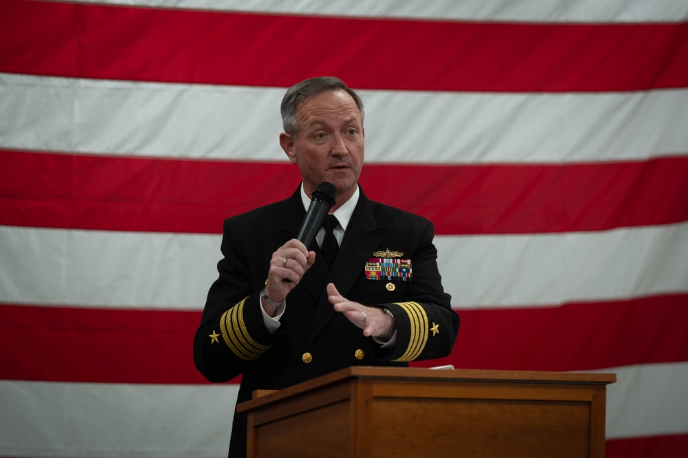 U.S. Navy Band Performs at Admiral's Reception