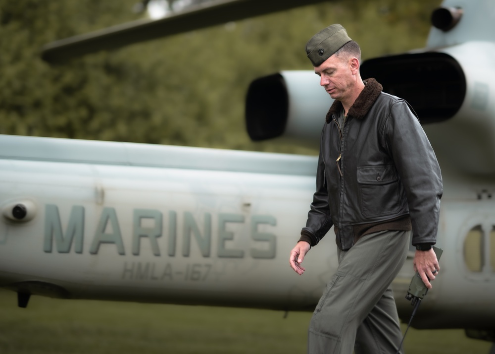 Navy and Marine Corps helicopter squadrons conduct aviation demonstration