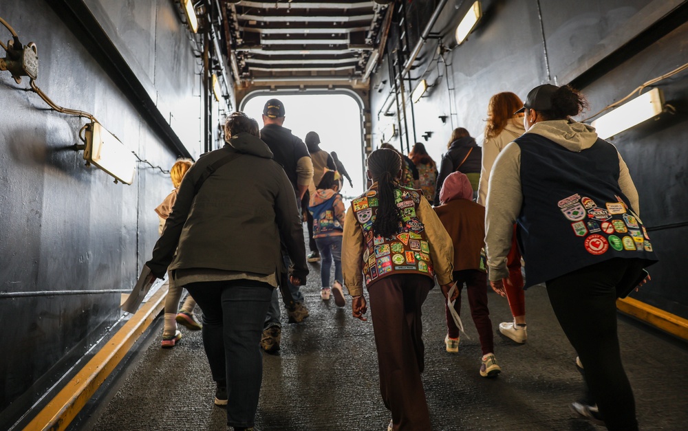 Girl Scouts Tour USS Arlington Girl Scouts Tour USS Arlington