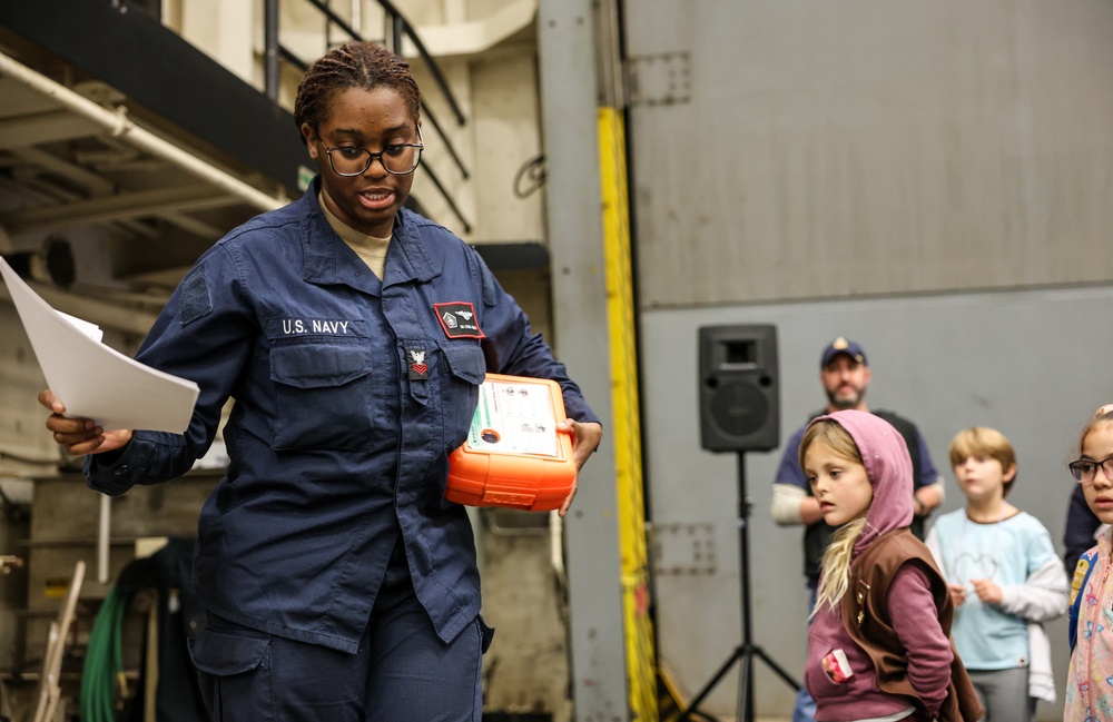 Girl Scouts Tour USS Arlington Girl Scouts Tour USS Arlington