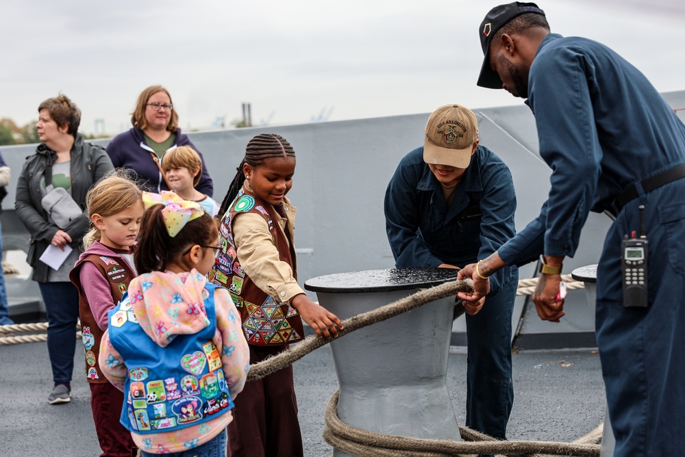 Girl Scouts Tour USS Arlington Girl Scouts Tour USS Arlington