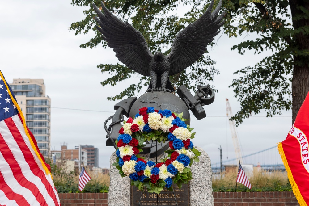 NMC 250 Philadelphia: Beirut Memorial Wreath Laying Ceremony