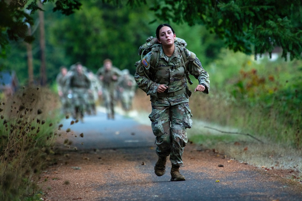 Oregon military members and ROTC students take part in the Norwegian Foot March
