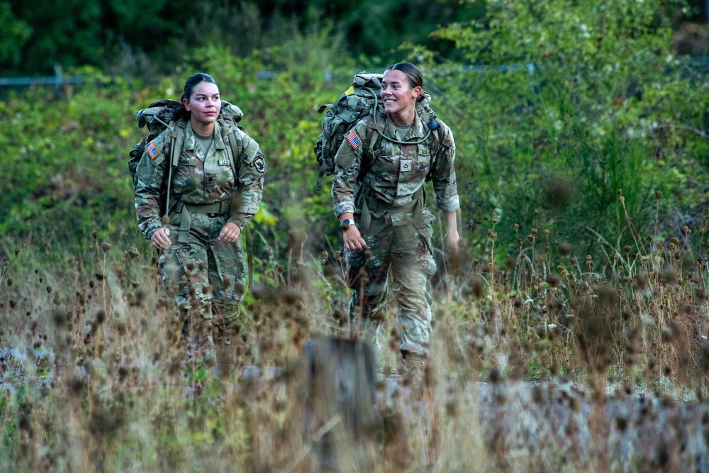 Oregon military members and ROTC students take part in the Norwegian Foot March