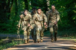 Oregon military members and ROTC students take part in the Norwegian Foot March