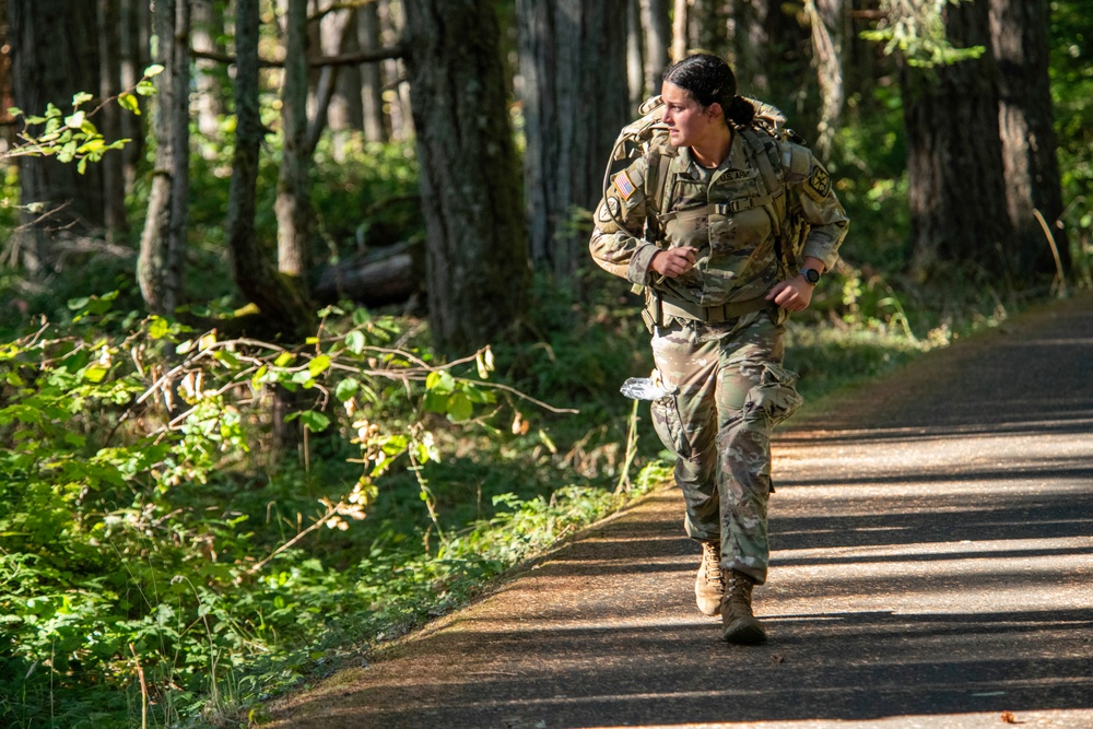 Oregon military members and ROTC students take part in the Norwegian Foot March