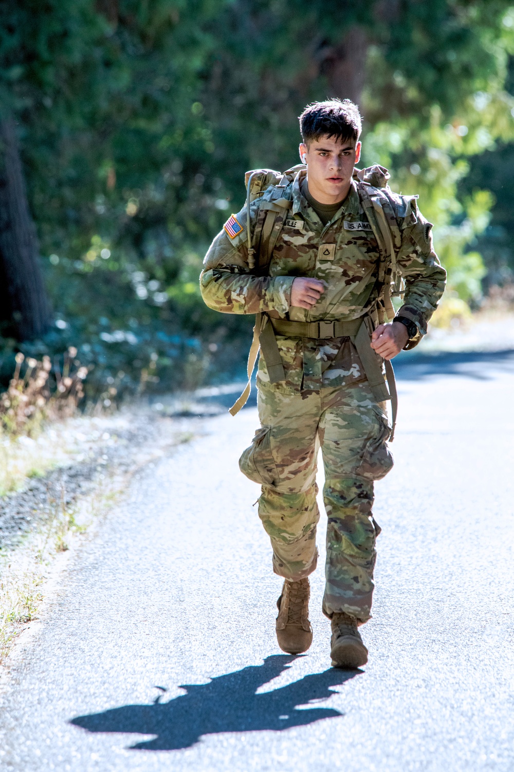 Oregon military members and ROTC students take part in the Norwegian Foot March