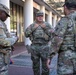 Soldiers provide a presence patrol in the National Mall