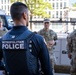 Soldiers provide a presence patrol in the National Mall