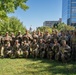 Soldiers provide a presence patrol in the National Mall