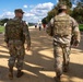 Soldiers provide a presence patrol in the National Mall