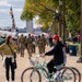 Soldiers provide a presence patrol in the National Mall