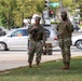 Soldiers provide a presence patrol in the National Mall