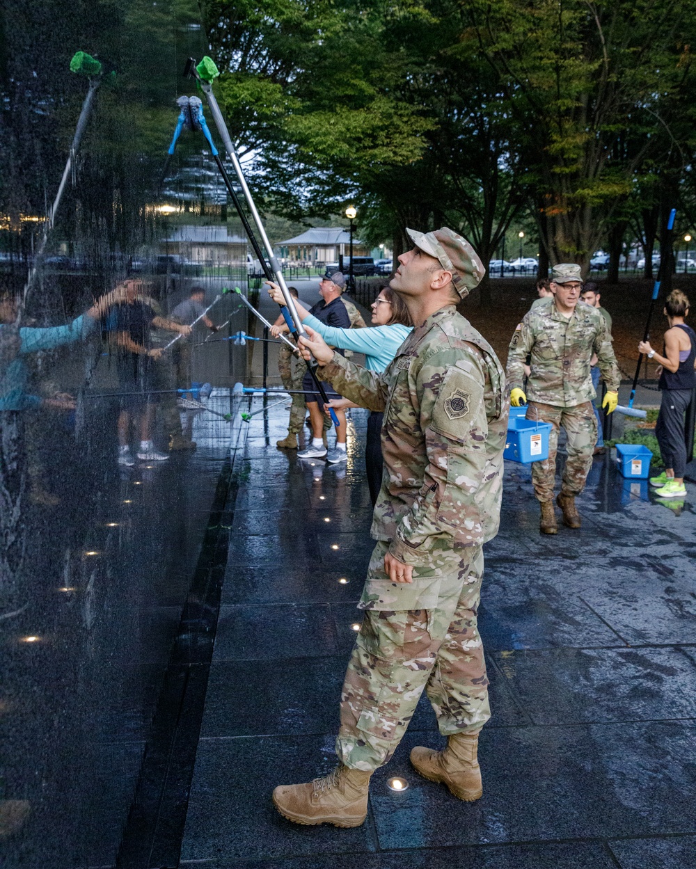 Honoring the Fallen at the Korean War Memorial