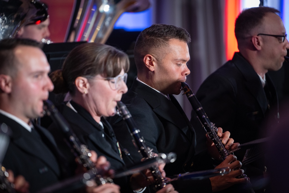 U.S. Navy Ceremonial Band plays at Constitution Hall