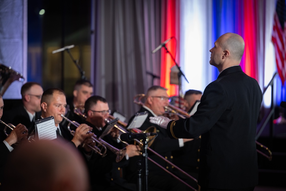 U.S. Navy Ceremonial Band plays at Constitution Hall
