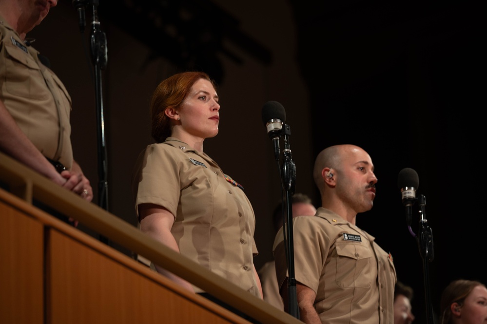 U.S. Navy Band Rehearses with Special Guests for Victory at Sea Concert