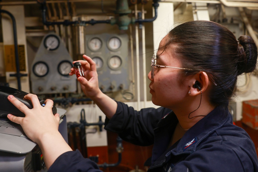 Iwo Jima Sailors Conduct Maintenance