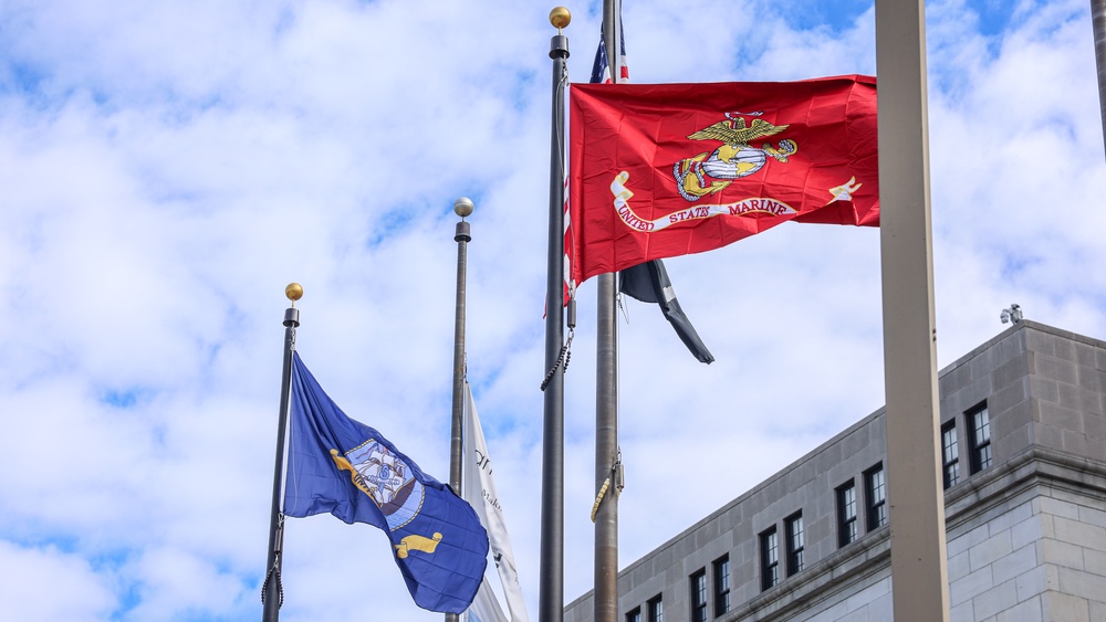 NMC 250 Philadelphia: Camden City Hall flag raising ceremony