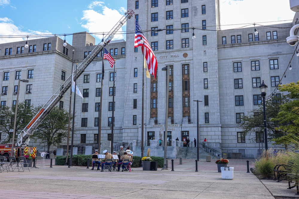NMC 250 Philadelphia: Camden City Hall flag raising ceremony