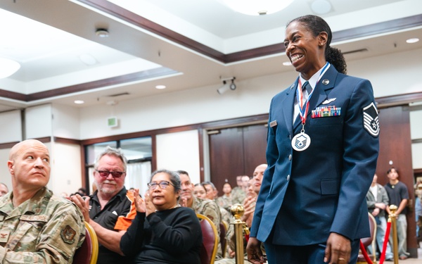 349th Air Mobility Wing NCO and SNCO Induction Ceremony