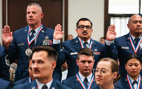 349th Air Mobility Wing NCO and SNCO Induction Ceremony