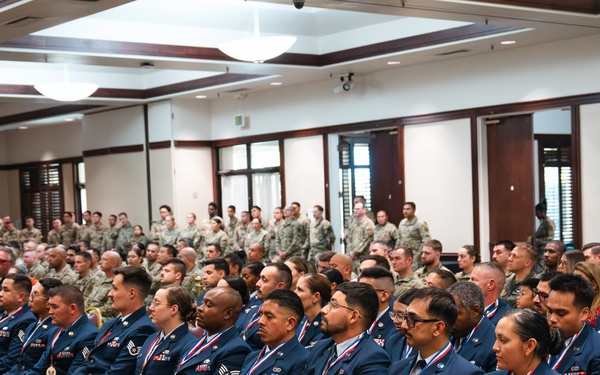 349th Air Mobility Wing NCO and SNCO Induction Ceremony