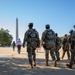Mississippi Army National Guard Soldiers patrol the National Mall