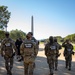 Mississippi Army National Guard Soldiers patrol the National Mall