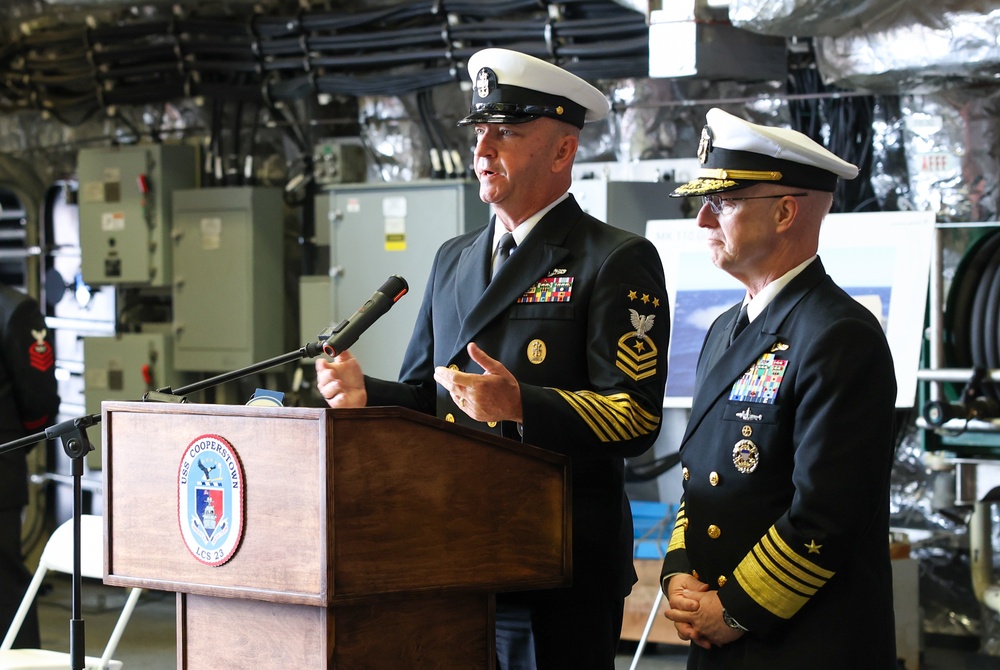 CNO visits USS Cooperstown