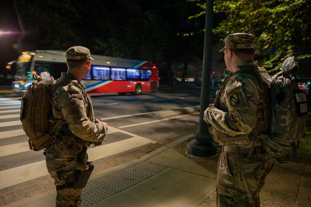 Mississippi Army National Guard Soldiers patrol Washington D.C.