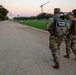 Mississippi Army National Guard Soldiers patrol on the National Mall