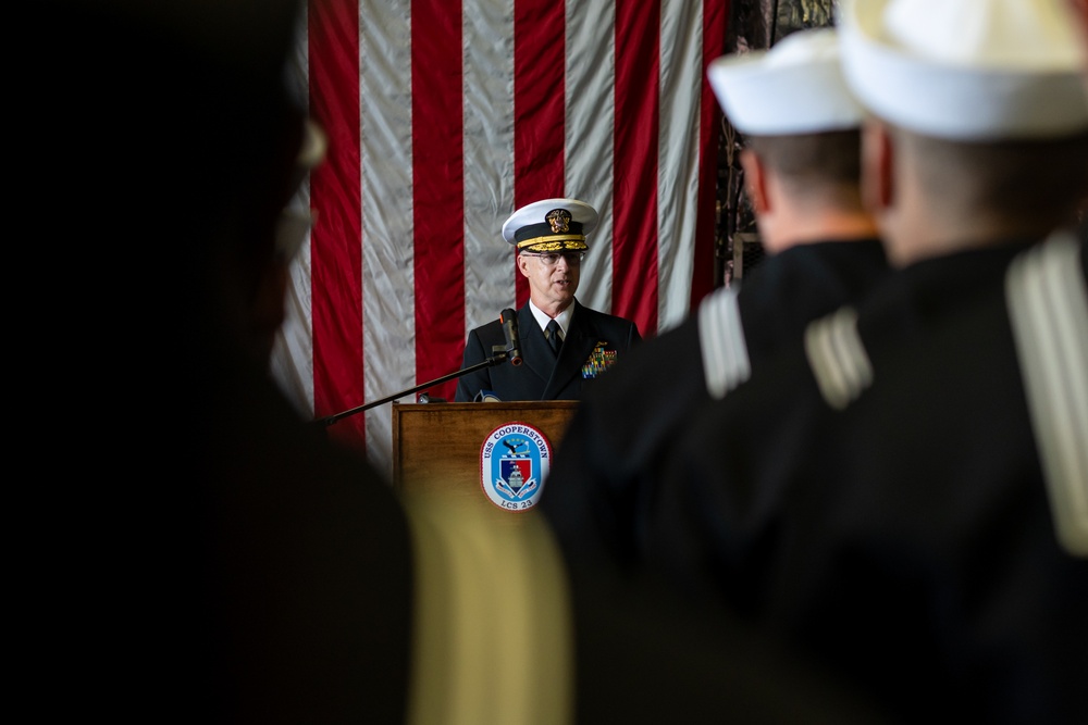 Navy and Marine Corps 250 CNO Visits USS Cooperstown