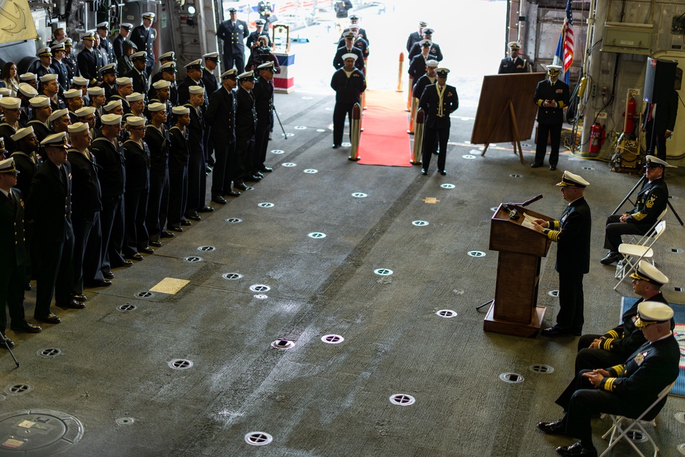 Navy and Marine Corps 250 CNO Visits USS Cooperstown