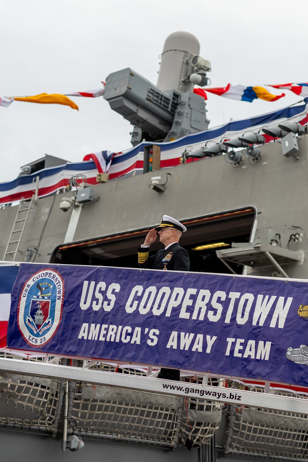 Navy and Marine Corps 250 CNO Visits USS Cooperstown