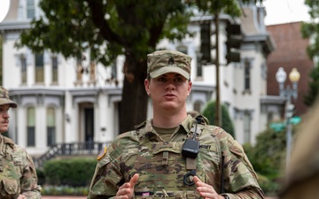 S.C. National Guard Soldiers Patrol Logan Circle